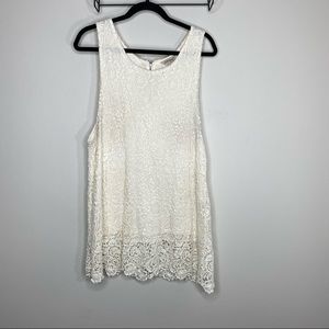 Lucky Brand White Lace Mini Dress